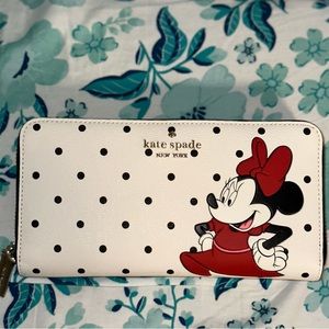 Disney X Kate Spade New York Minnie Mouse Large Continental Wallet NWOT